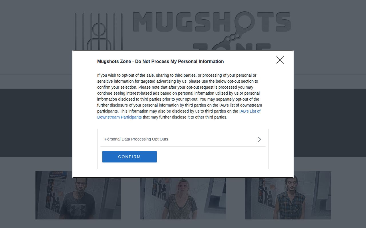 Unofficial Mugshots.zone Letcher County month archive page